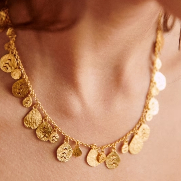 Sézane Felipa Necklace – Gold-Plated Statement Chain, Sold Out! , VGUC, - Picture 9 of 15